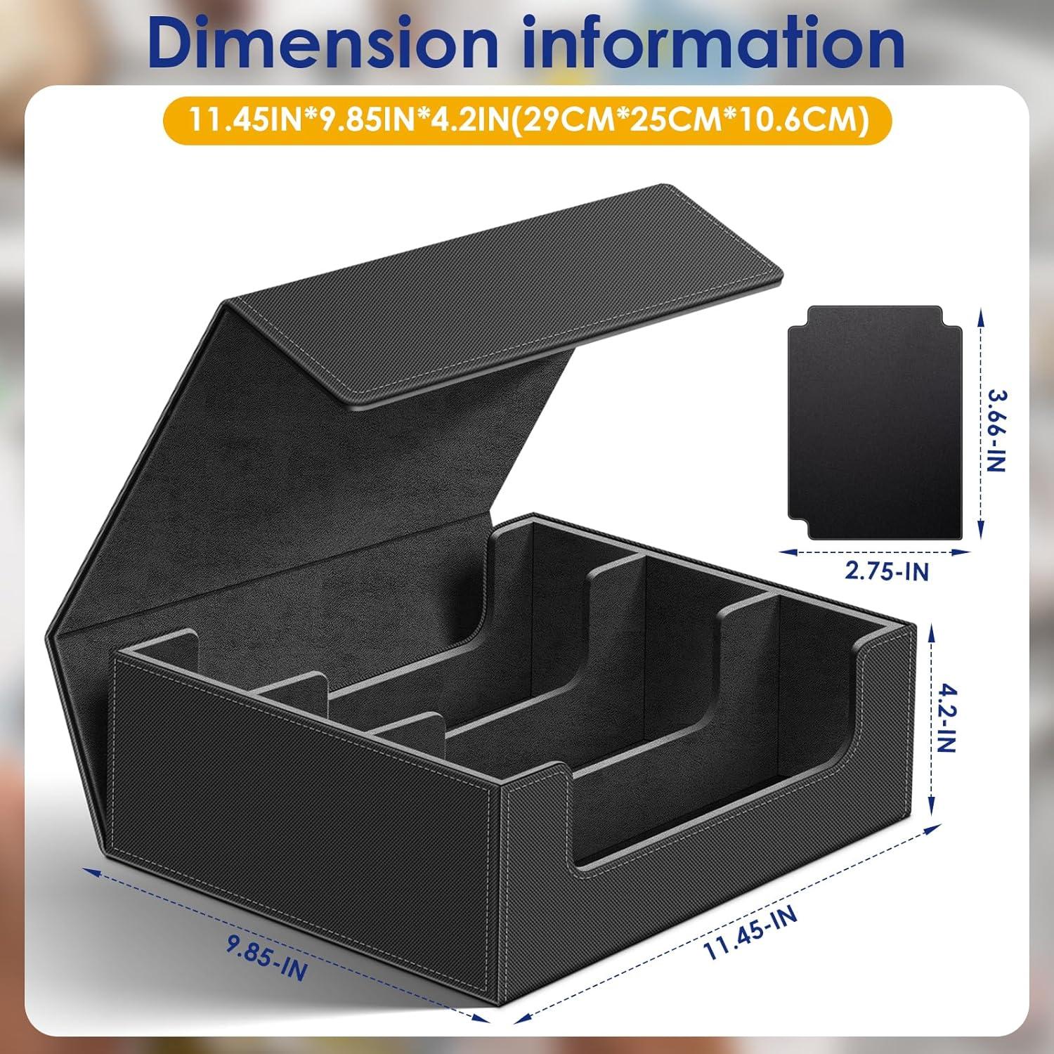 Caja de Cartas Homthy 1800+ con Cierre Magnético