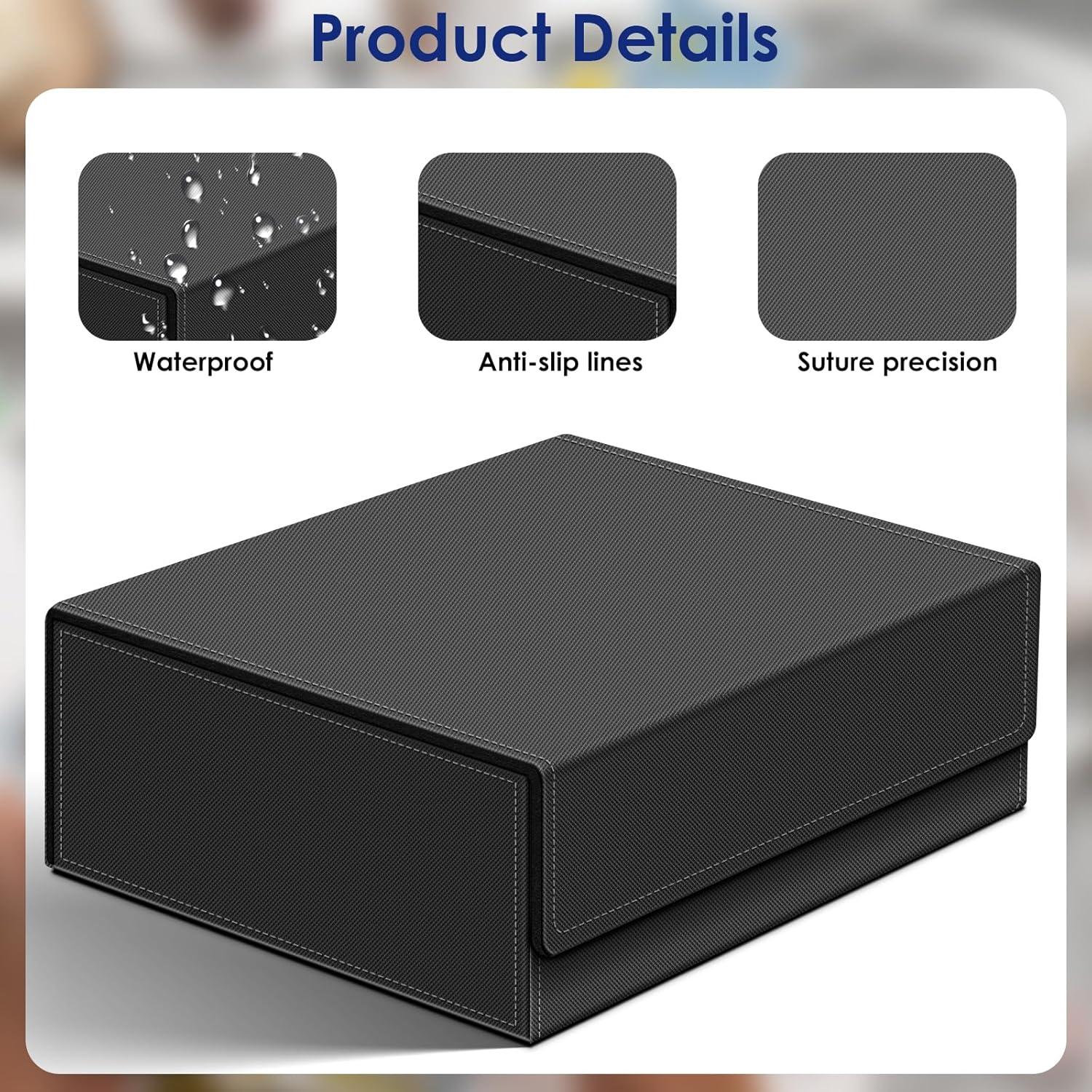 Caja de Cartas Homthy 1800+ con Cierre Magnético