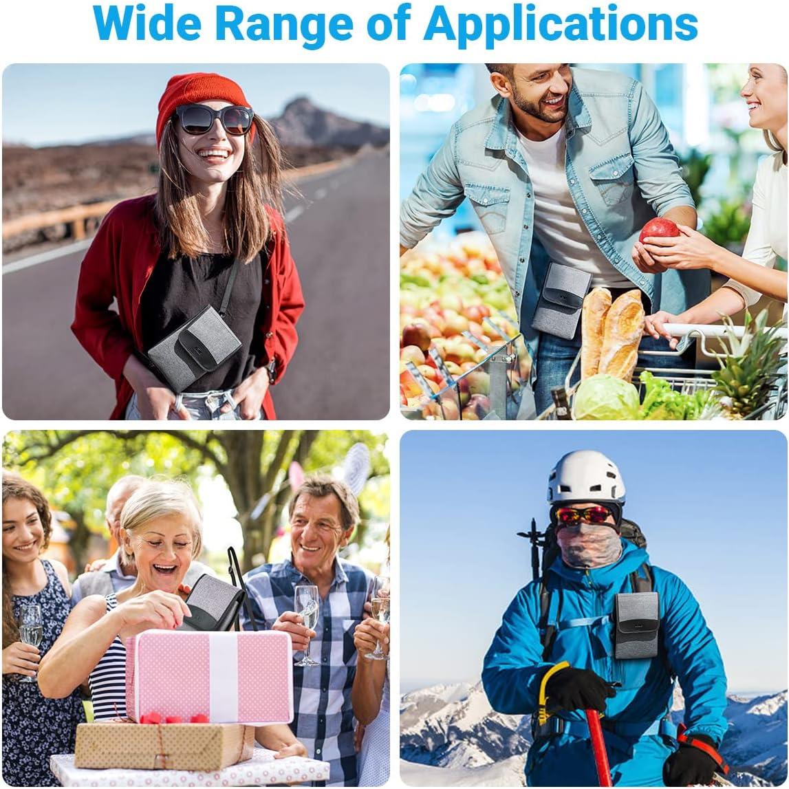 Funda de Teléfono KIWIFOTOS para Cintura y Hombro Gris