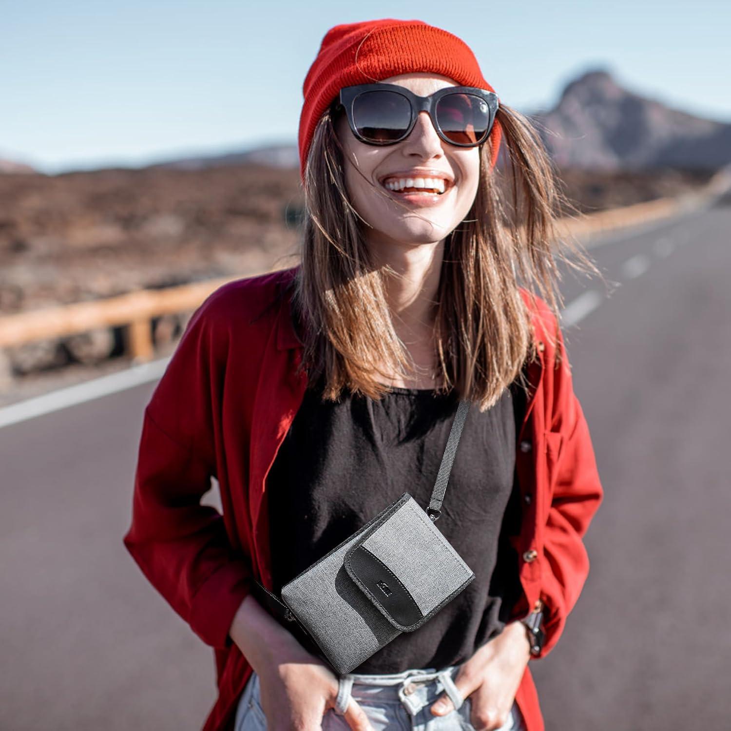 Funda de Teléfono KIWIFOTOS para Cintura y Hombro Gris