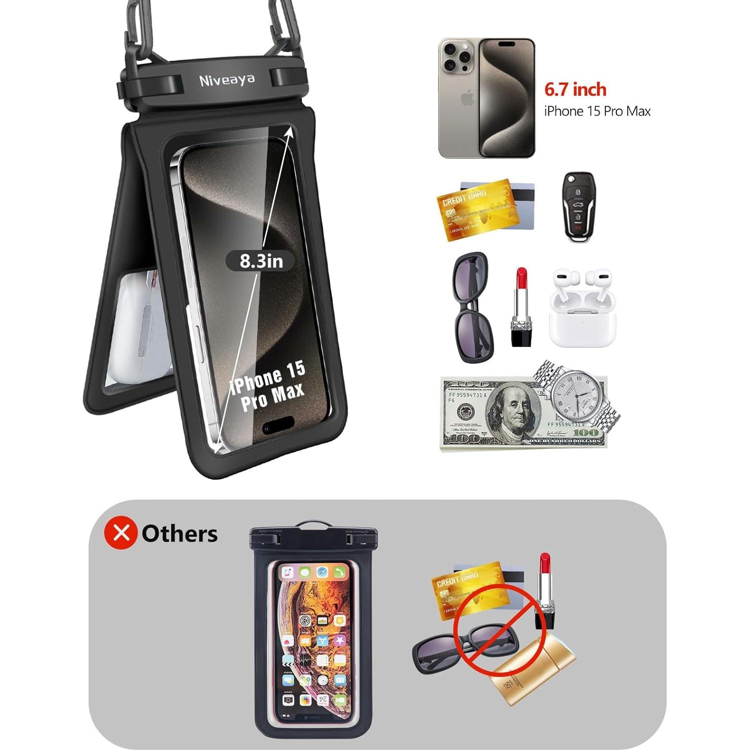 Funda Impermeable Niveaya Doble Espacio para Teléfono