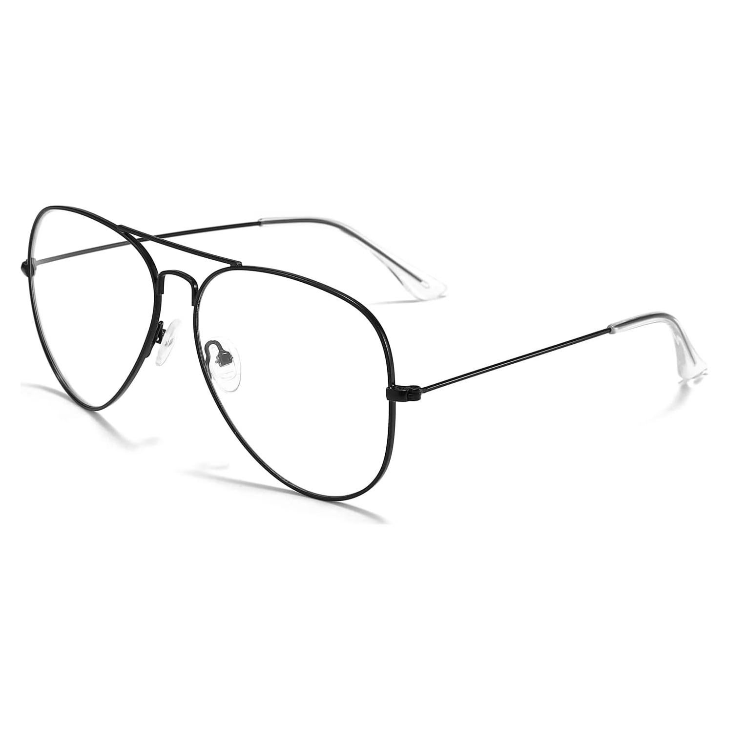 Gafas de Aviador Transparentes Dollger 3025 Montura Negra
