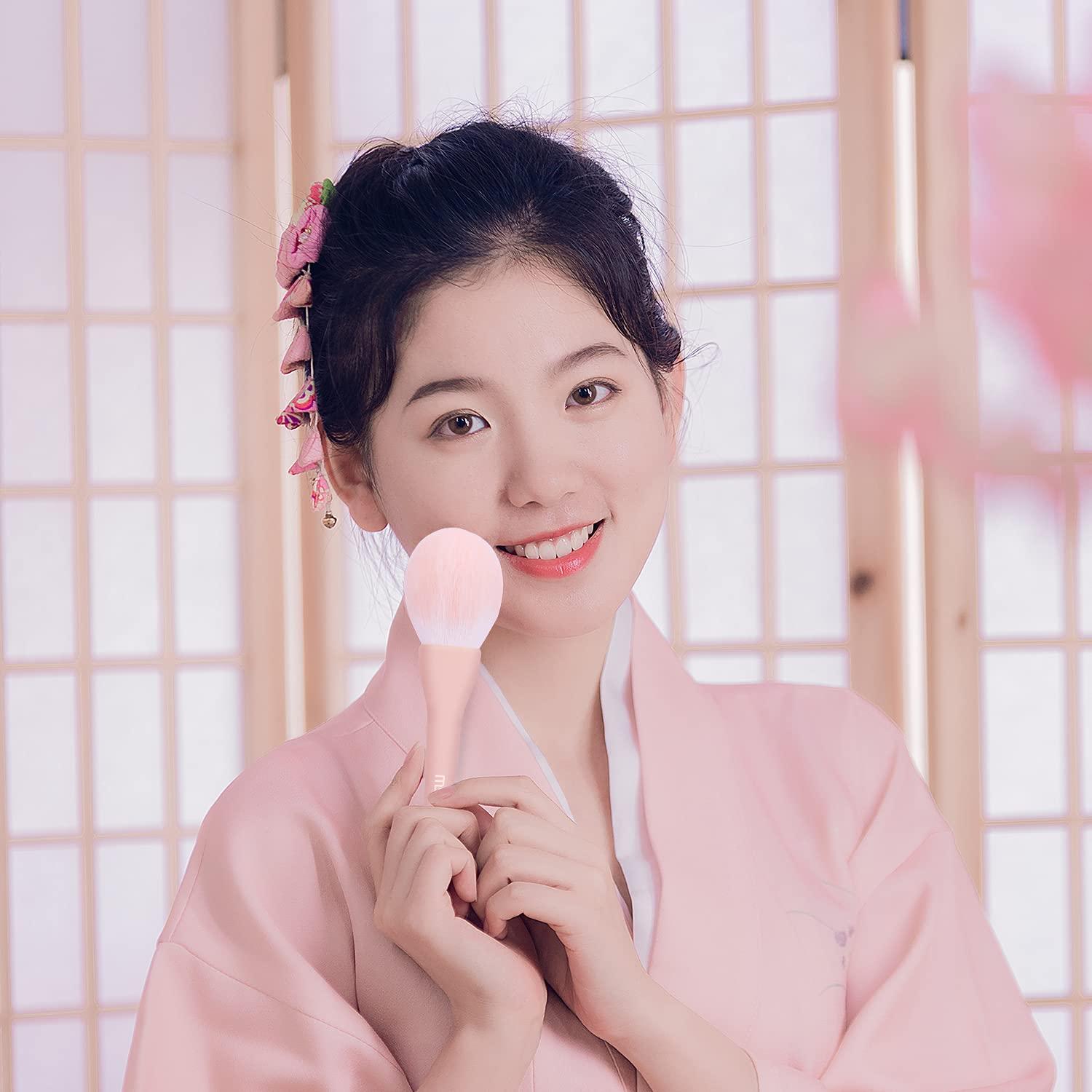 Juego de Brochas de Maquillaje MSQ 8 Piezas Rosa