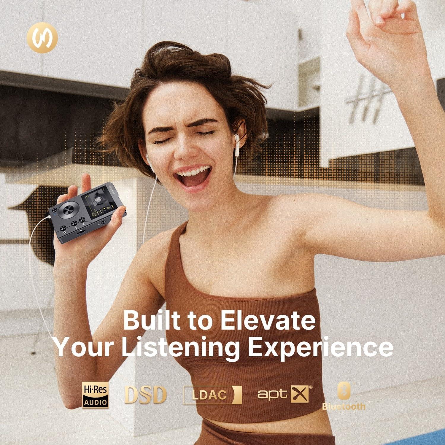 Reproductor MP3 HiFi SURFANS F20 Bluetooth 5.2 64GB