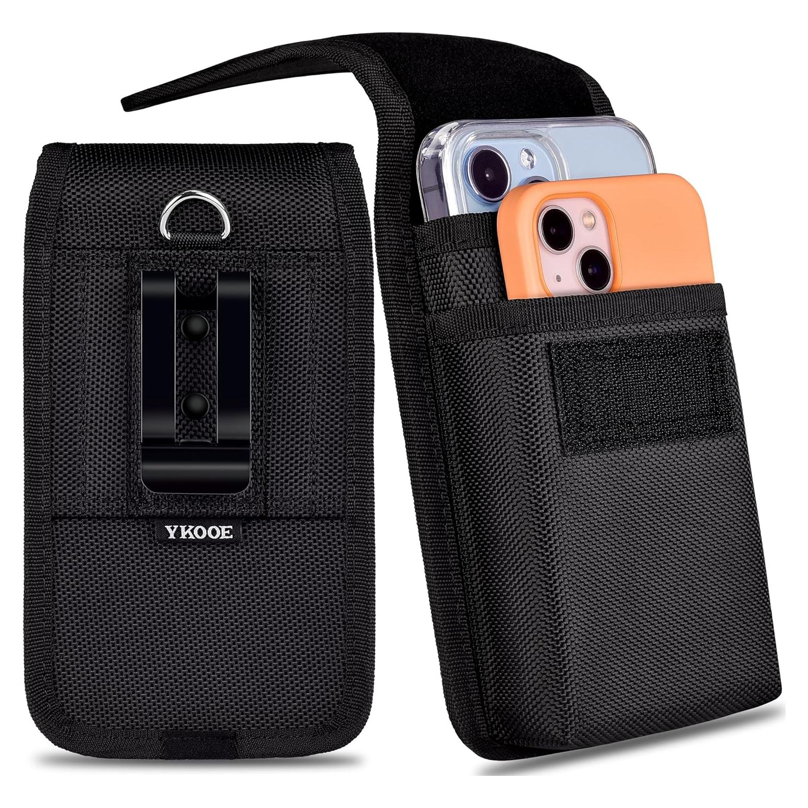 Funda Doble Resistente ykooe para iPhone y Samsung - Negro