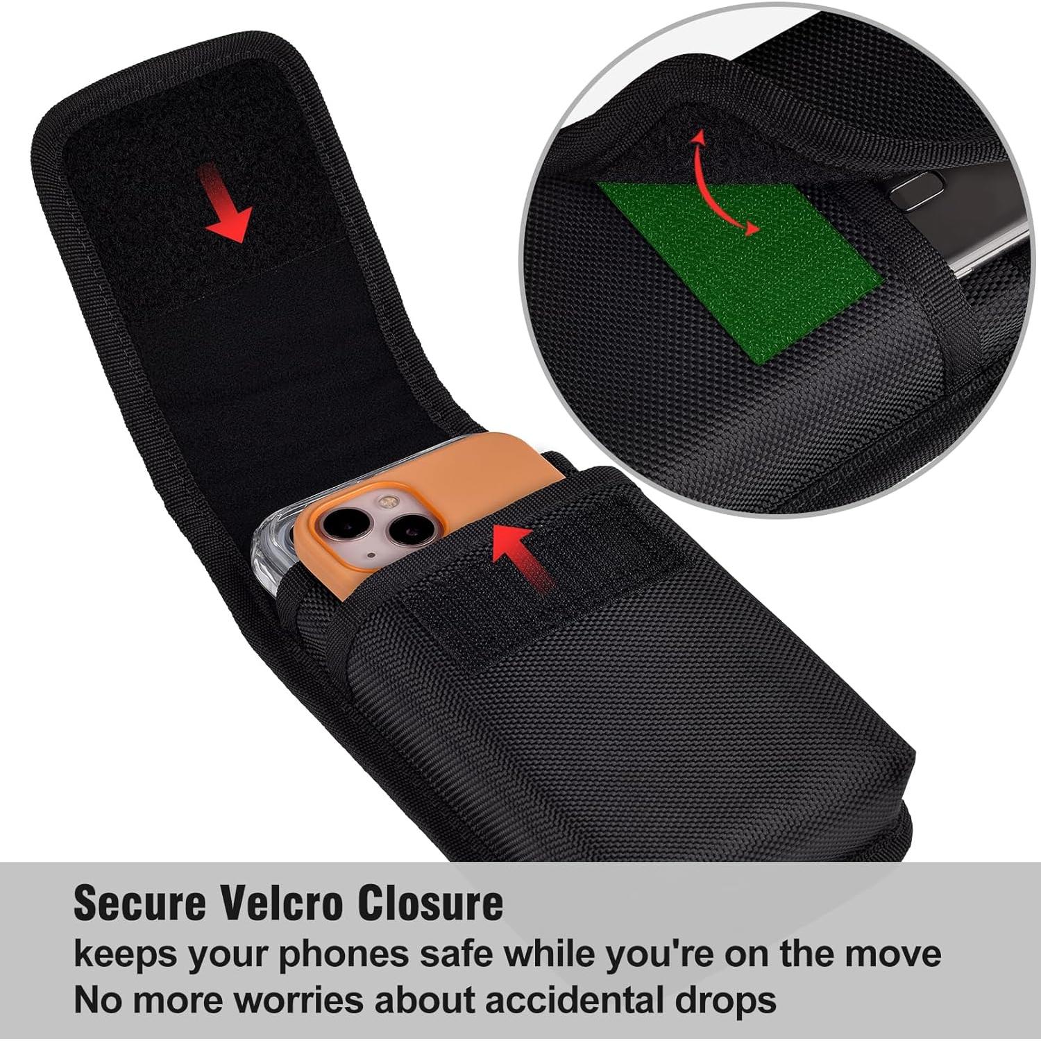 Funda Doble Resistente ykooe para iPhone y Samsung - Negro