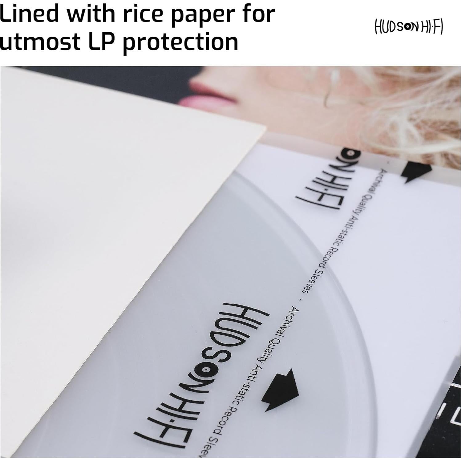 Fundas de Vinilo Hudson Hi-Fi Pack 250 - Protección LP