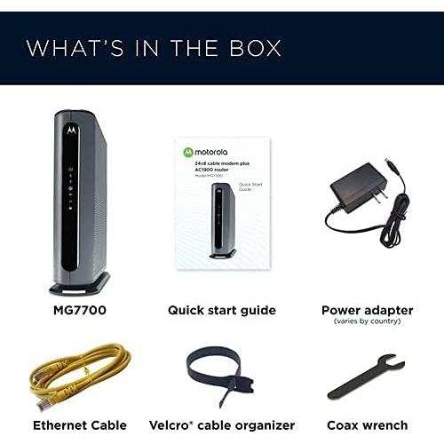 Módem Router WiFi Motorola MG7700 DOCSIS 3.0 800 Mbps