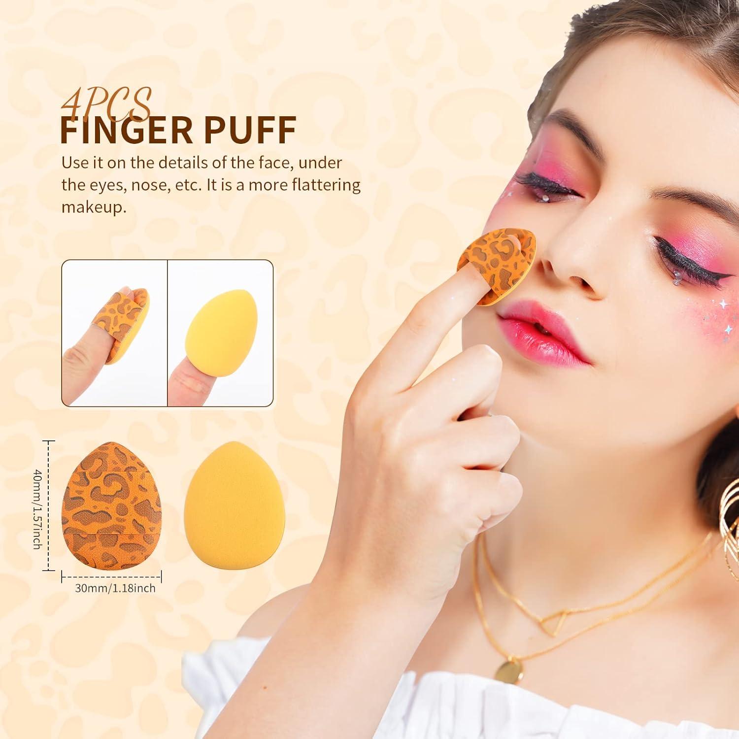 Pinceles de Maquillaje Docolor Leopardo 14pcs Sintético