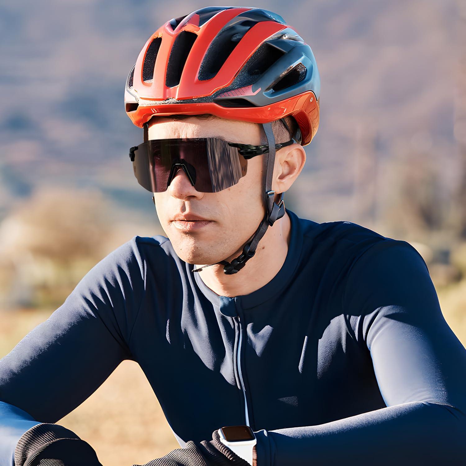 Gafas de sol deportivas FEISEDY sin montura UV400 para ciclismo