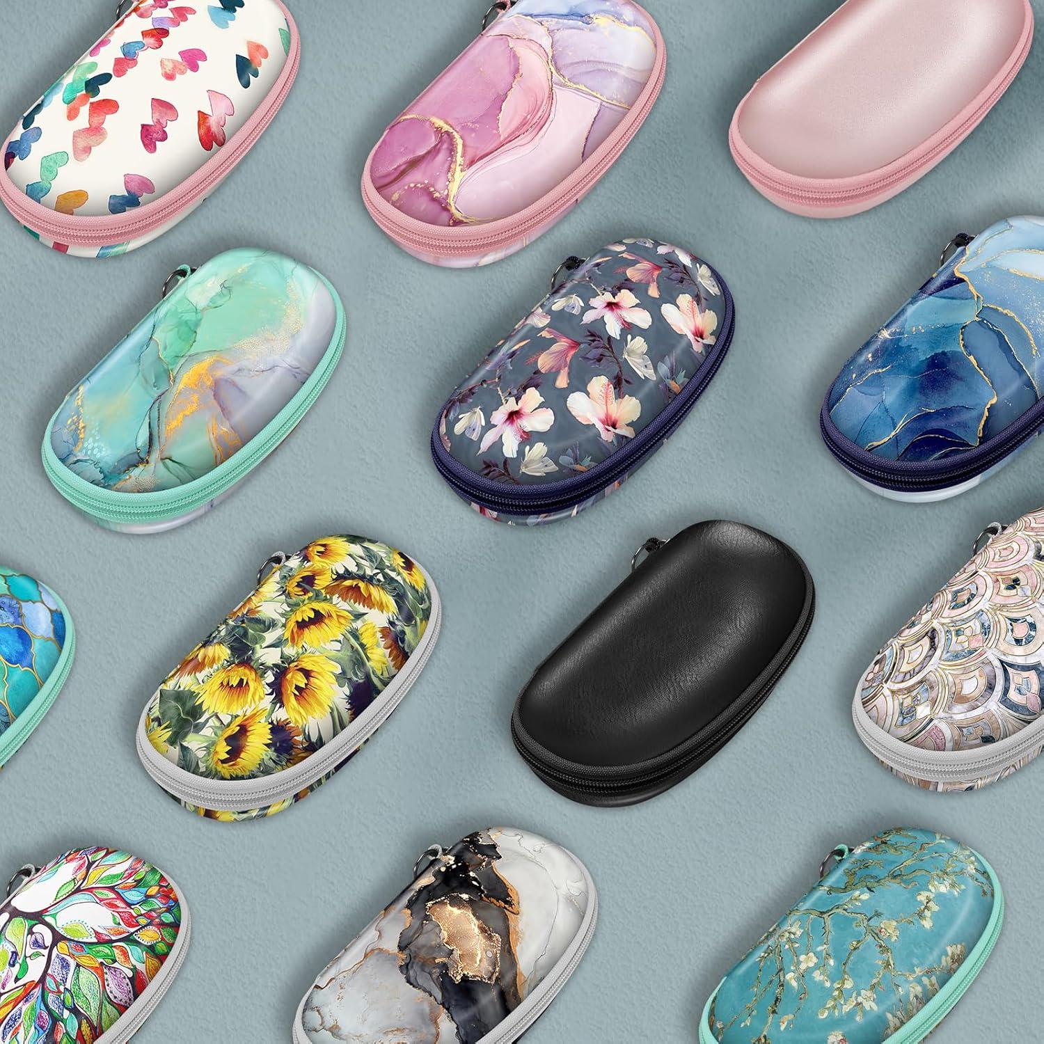 Funda de Gafas Fintie AGSB con Mosquetón, Estuche Duro Negro