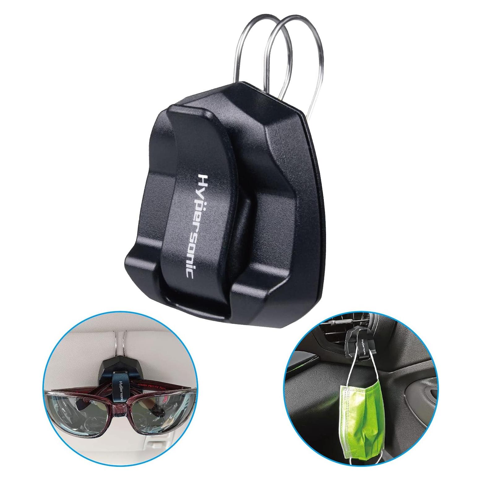Soporte de Gafas Hypersonic para Coche Clip Visera Negro
