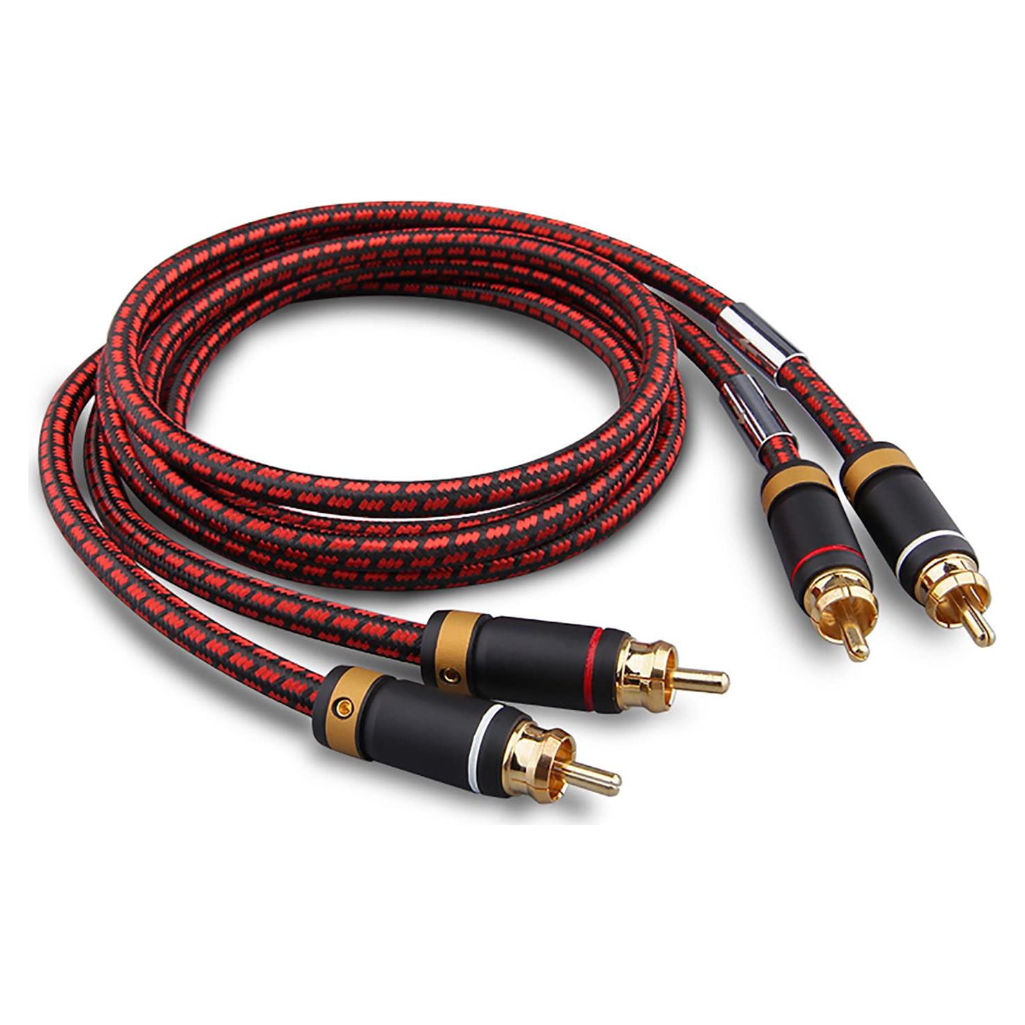 Cable de audio 2RCA macho a 2RCA macho Primeda 1.5m