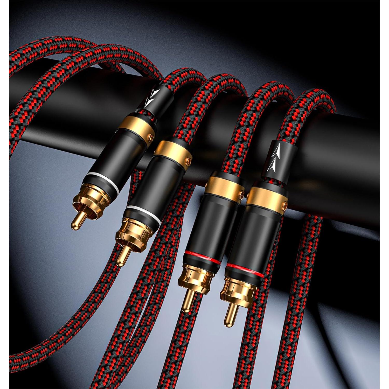 Cable de audio 2RCA macho a 2RCA macho Primeda 1.5m