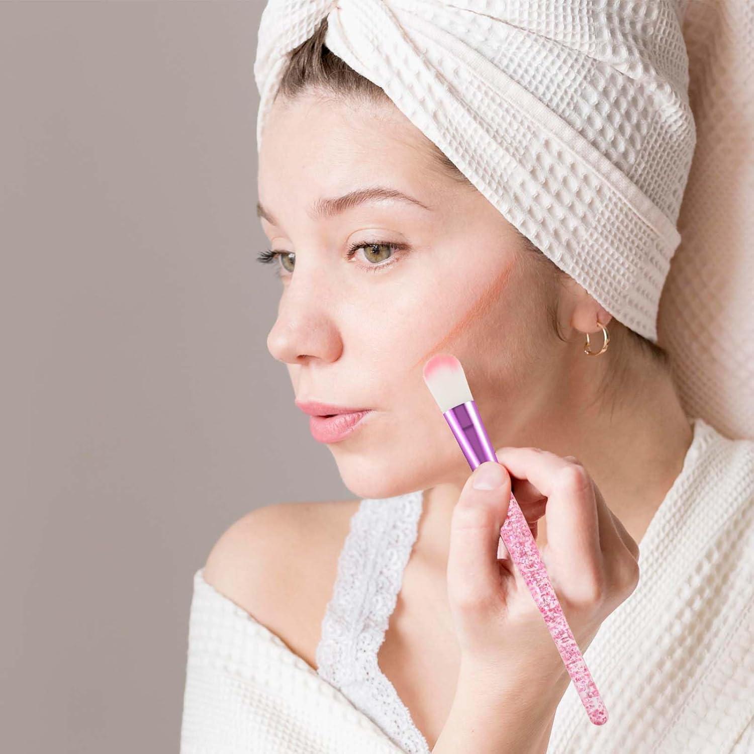 Juego de 10 Brochas de Maquillaje Rosa Salbsever