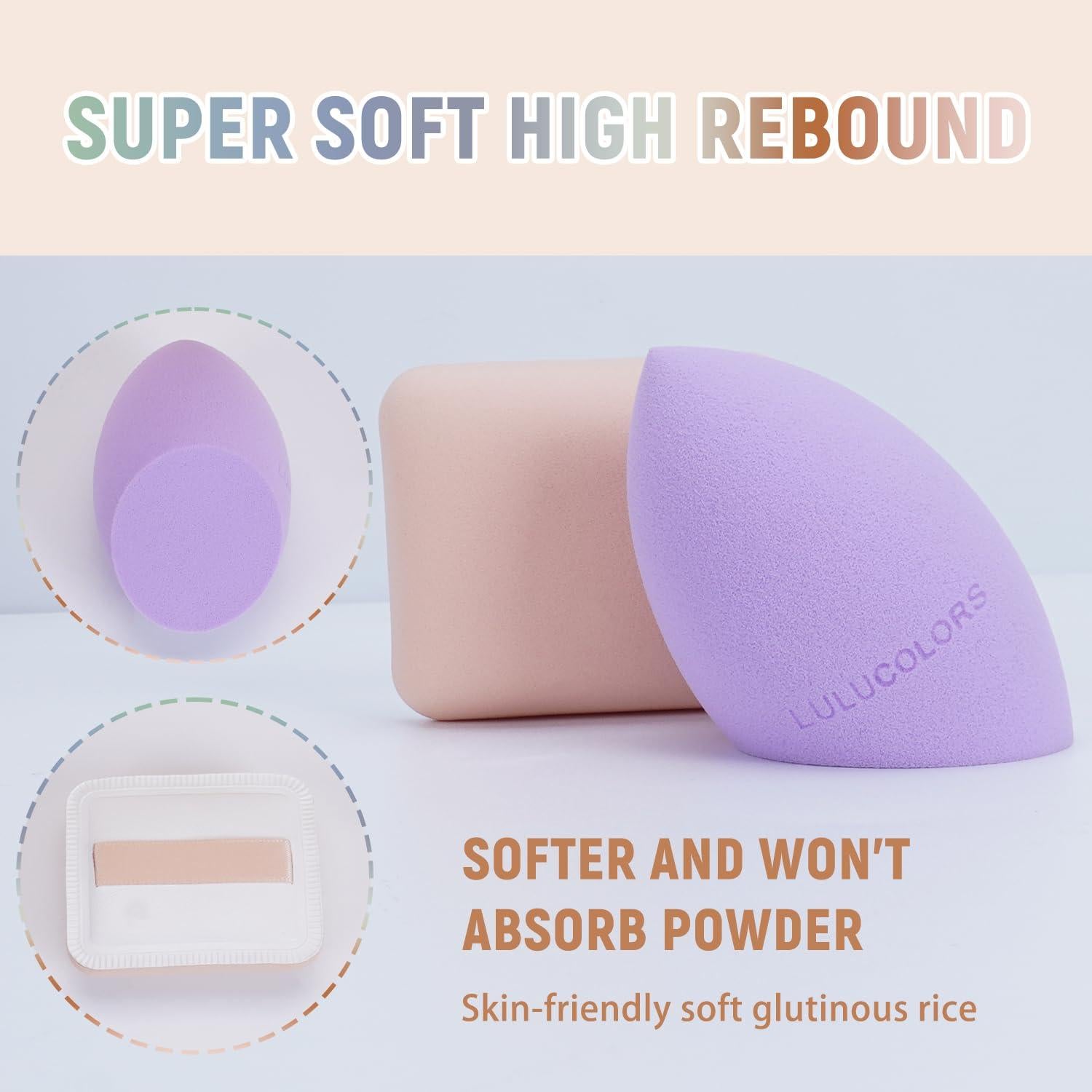 Juego de Brochas de Maquillaje LULUCOLORS 18 Piezas Suaves