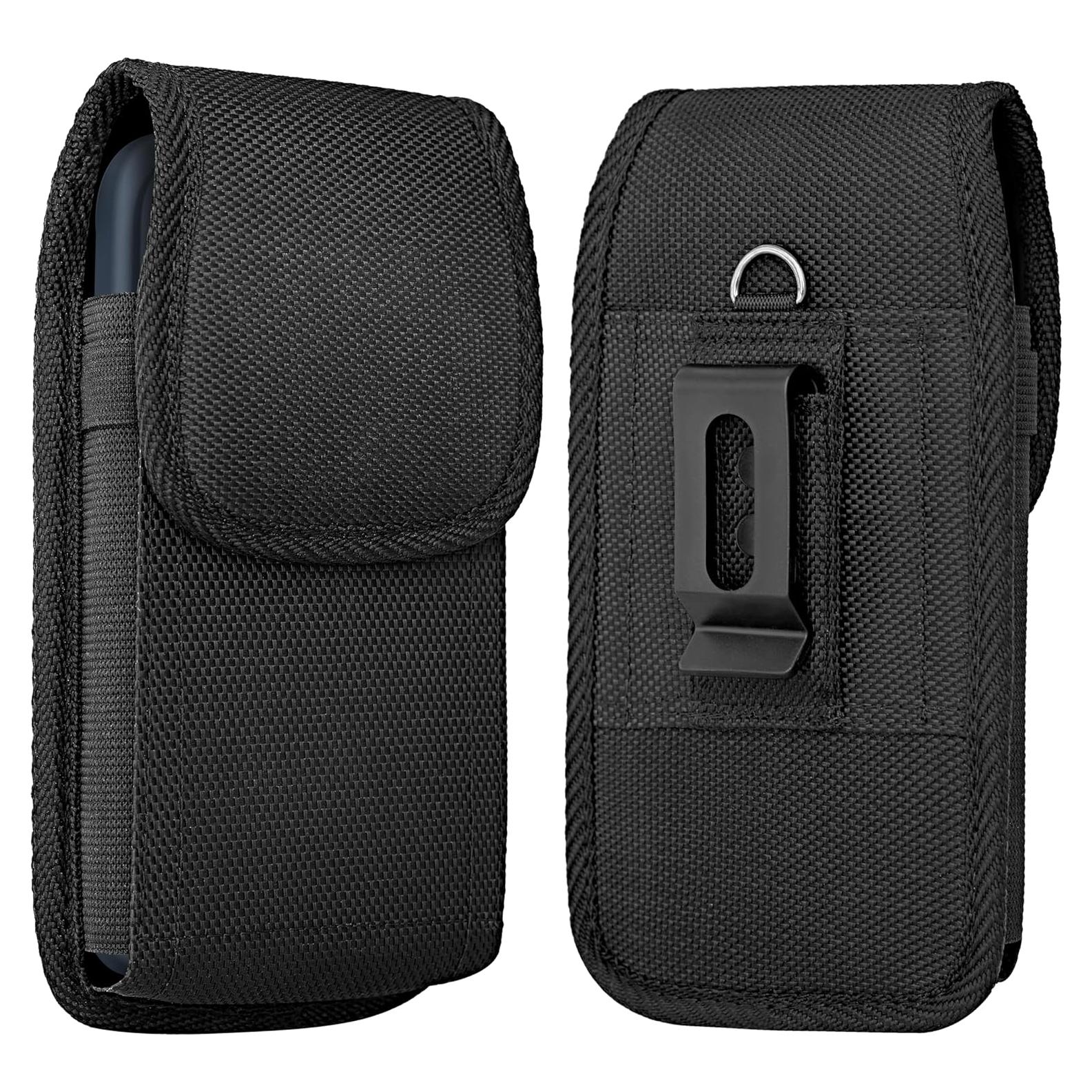 Funda de teléfono NUVAVO para iPhone 16/15/14/13/12/11 con clip