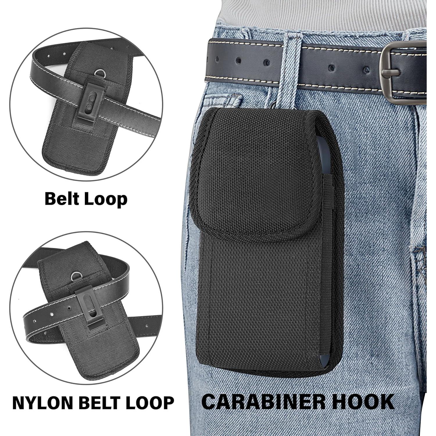 Funda de teléfono NUVAVO para iPhone 16/15/14/13/12/11 con clip