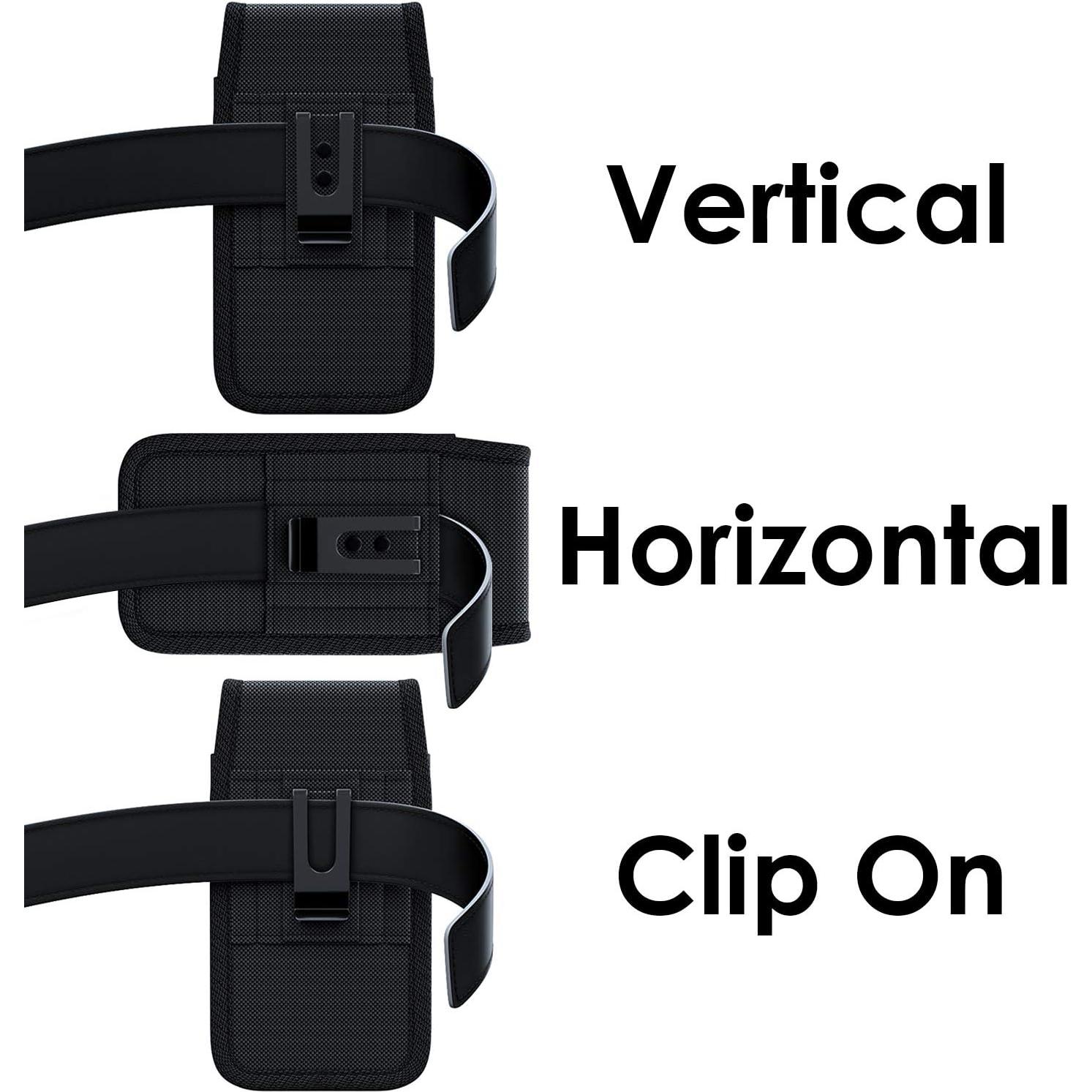 Funda de teléfono NUVAVO para iPhone 16/15/14/13/12/11 con clip