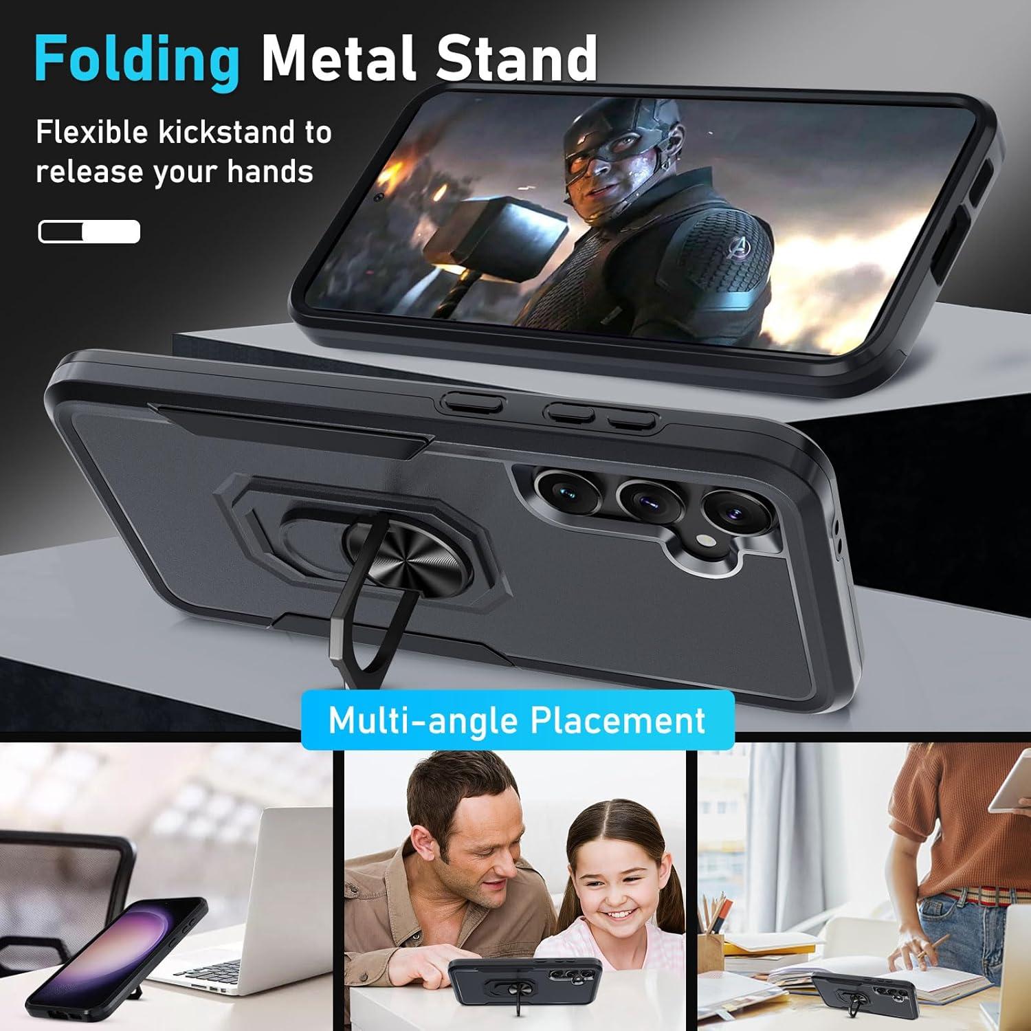 Funda Janmitta para Samsung Galaxy S24 FE con Protector