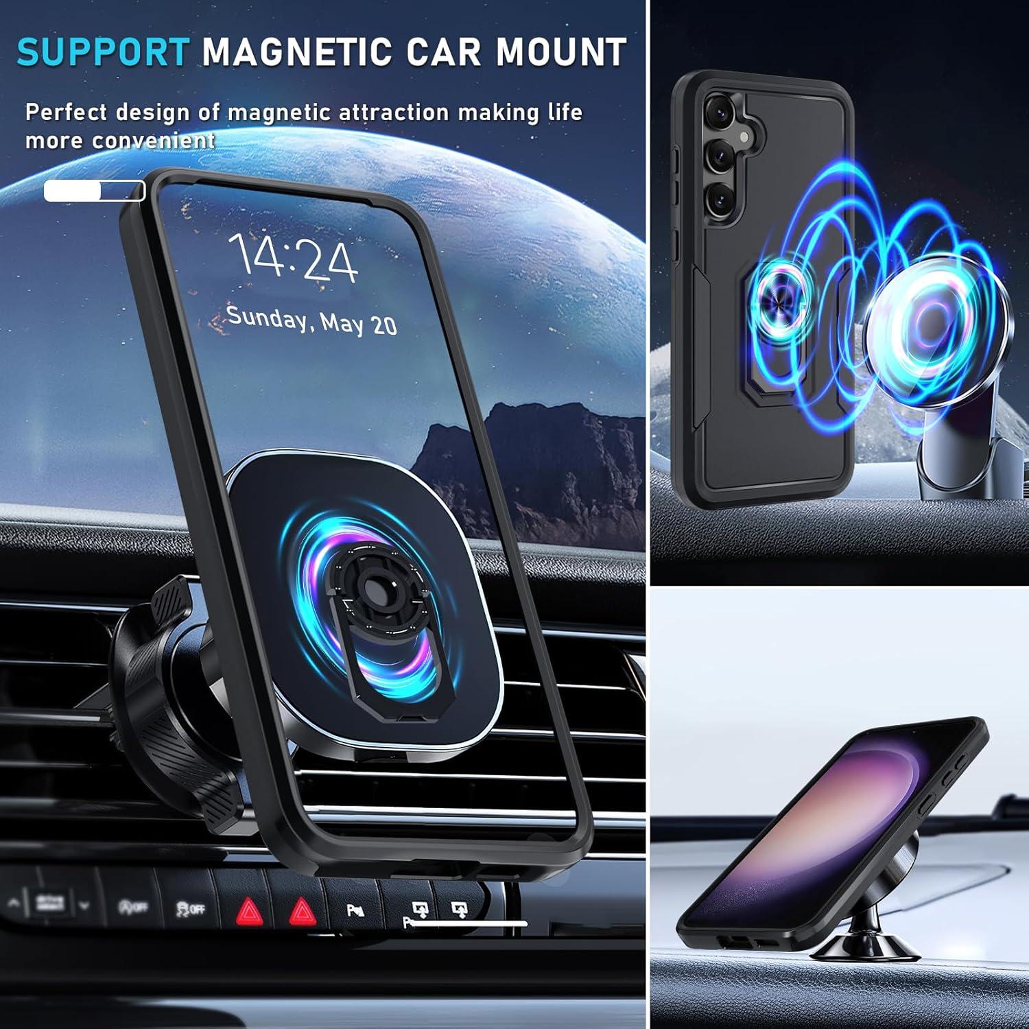 Funda Janmitta para Samsung Galaxy S24 FE con Protector