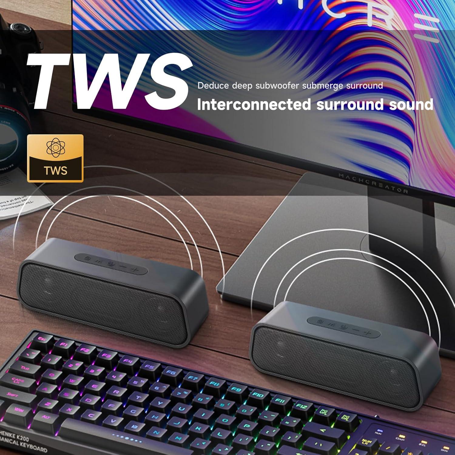 Altavoz Bluetooth 5.4 Shenzhen DE413 impermeable 15h