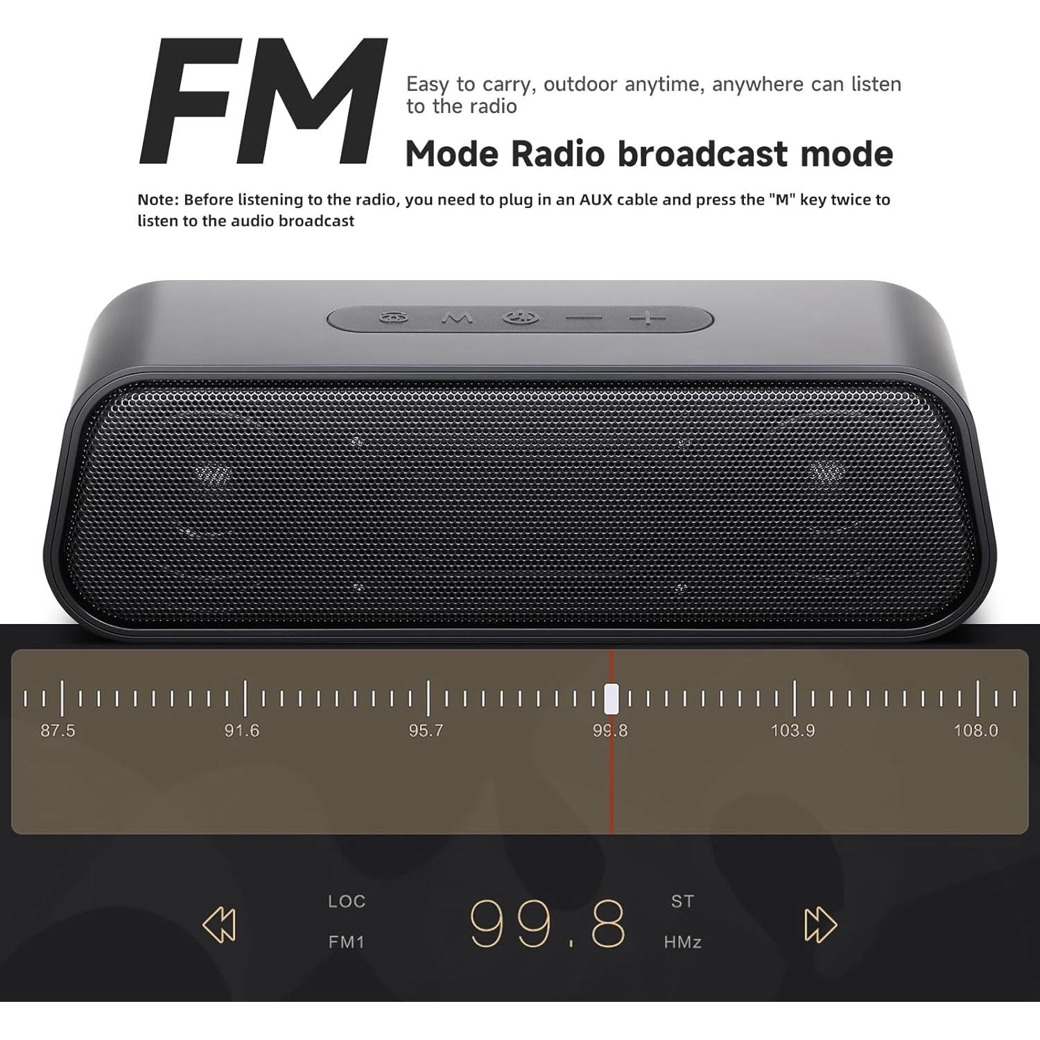 Altavoz Bluetooth 5.4 Shenzhen DE413 impermeable 15h