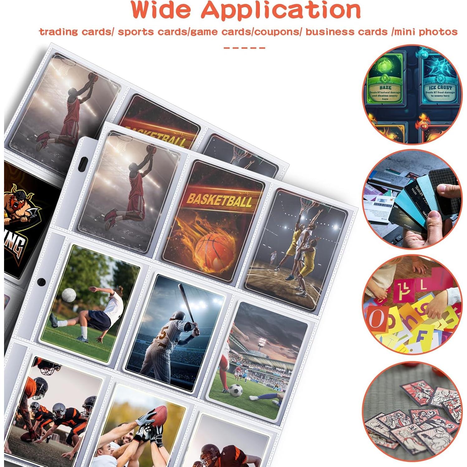 1800 Fundas para Tarjetas Kitoyz - Doble Cara, Transparente