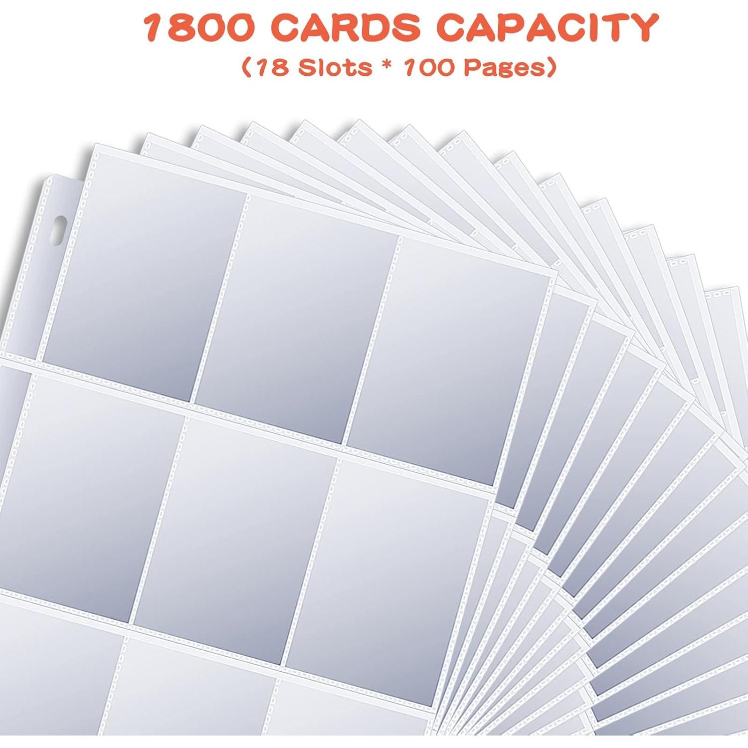 1800 Fundas para Tarjetas Kitoyz - Doble Cara, Transparente