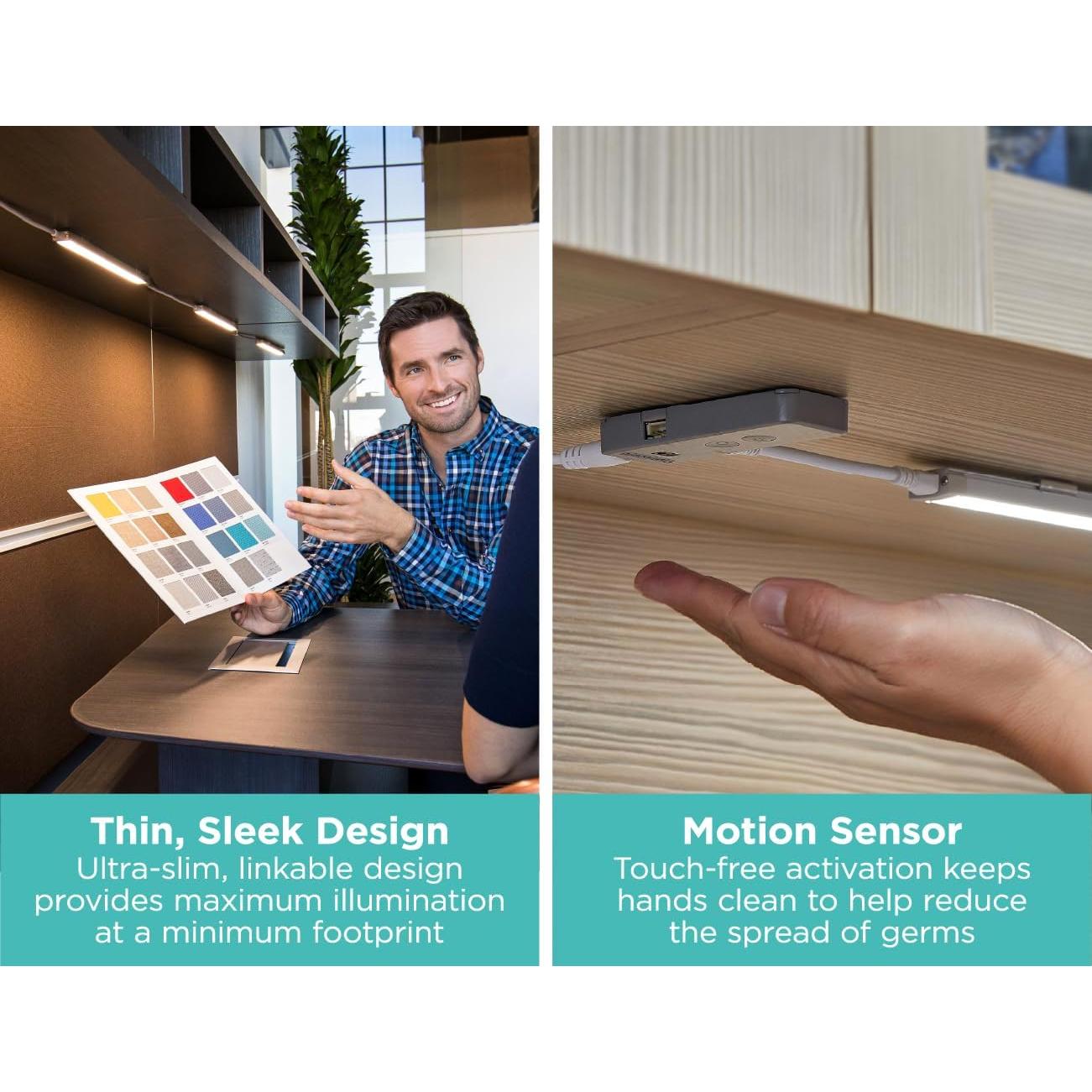 Kit de Luz LED Bajo Mueble Black+Decker 3 Barras 22,86 cm