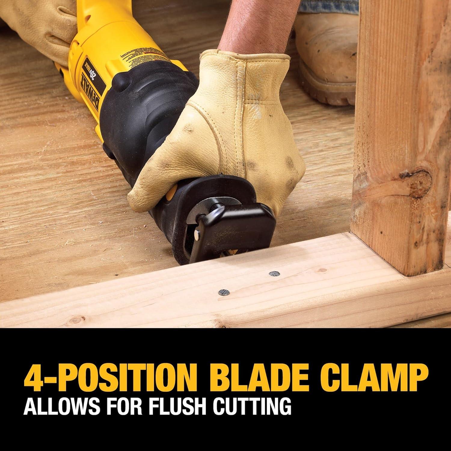 20V MAX Reciprocating Saw, 3,000 Strokes Per Minute, Variable Speed Trigger, Bare Tool Only (DCS380B)