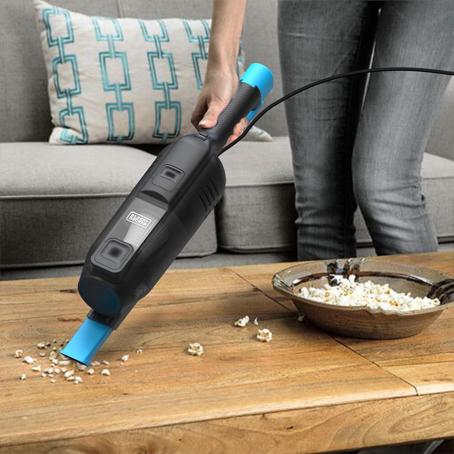 BLACK+DECKER Powerseries Lite Corded 3 in 1 Stick Vacuum, Upright to Hand-Vac Multi Surface, HEPA Filtration, Powerful 12k Pa, Ideal for Hard Floor, Low Carpet, Pet Hair Home & Office use, Black