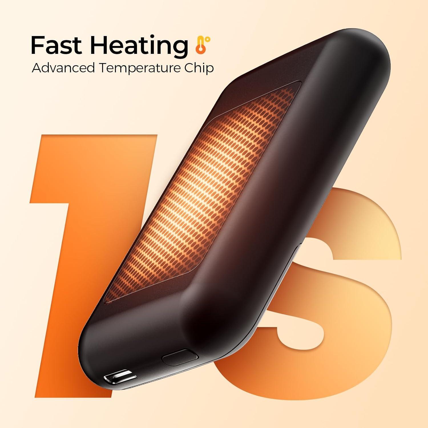 Calentadores de Manos Hotdot Recargables 2-Pack Negro