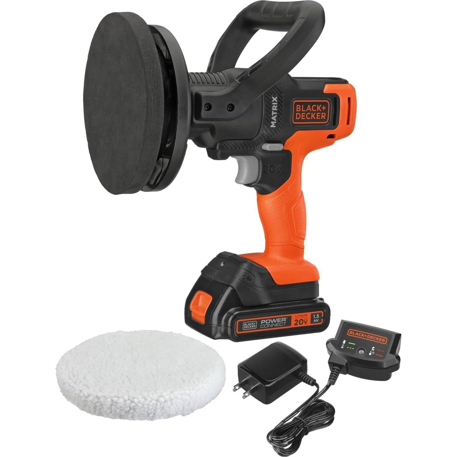 Kit de Pulido BLACK+DECKER MATRIX 20V, 3500 RPM, Naranja