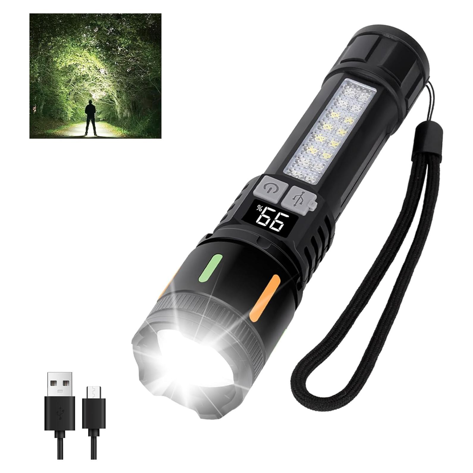 Linterna Recargable Ewenele 990000 Lúmenes 5 Modos USB C