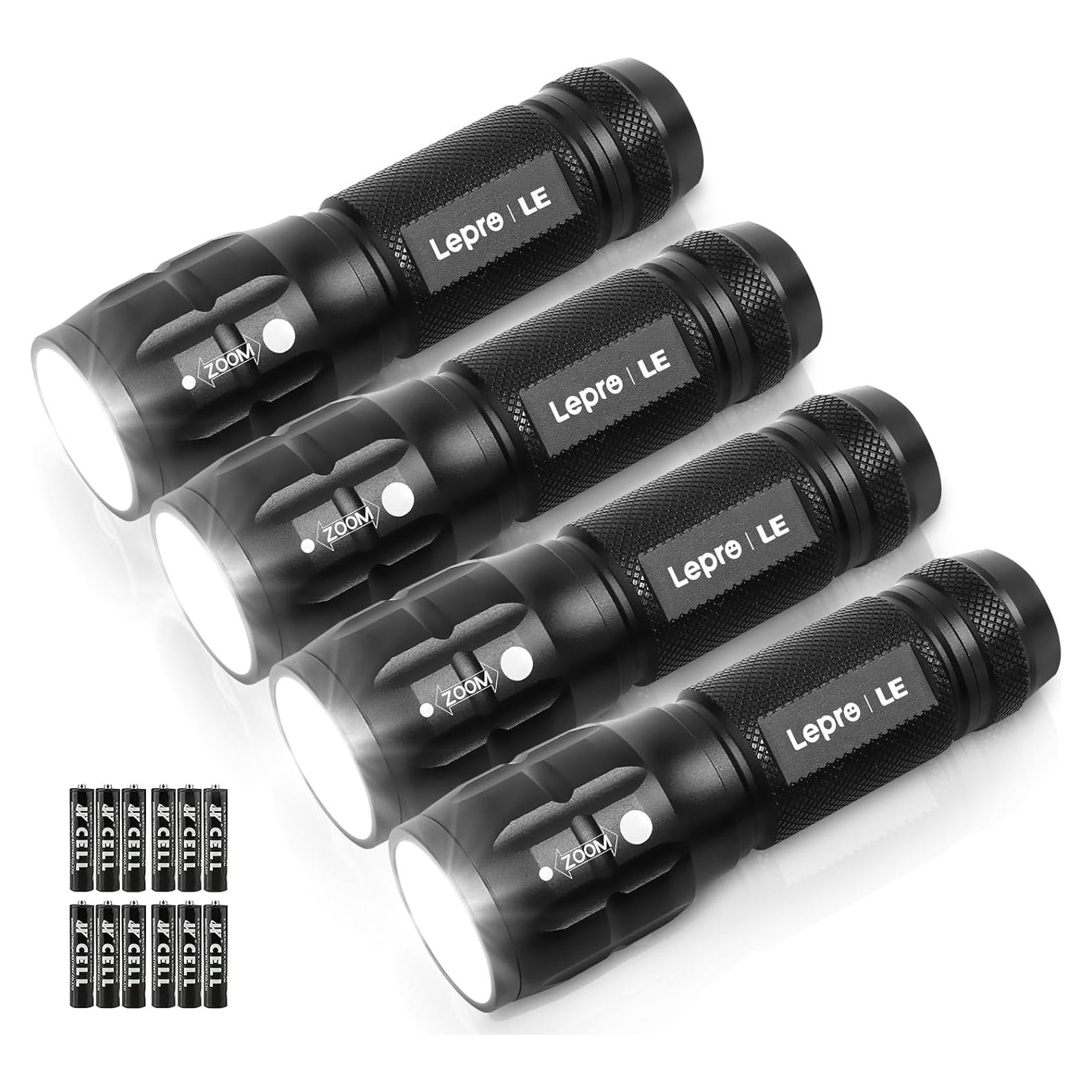 Linterna LED Lighting EVER 140 Lúmenes, Impermeable, Paquete de 4