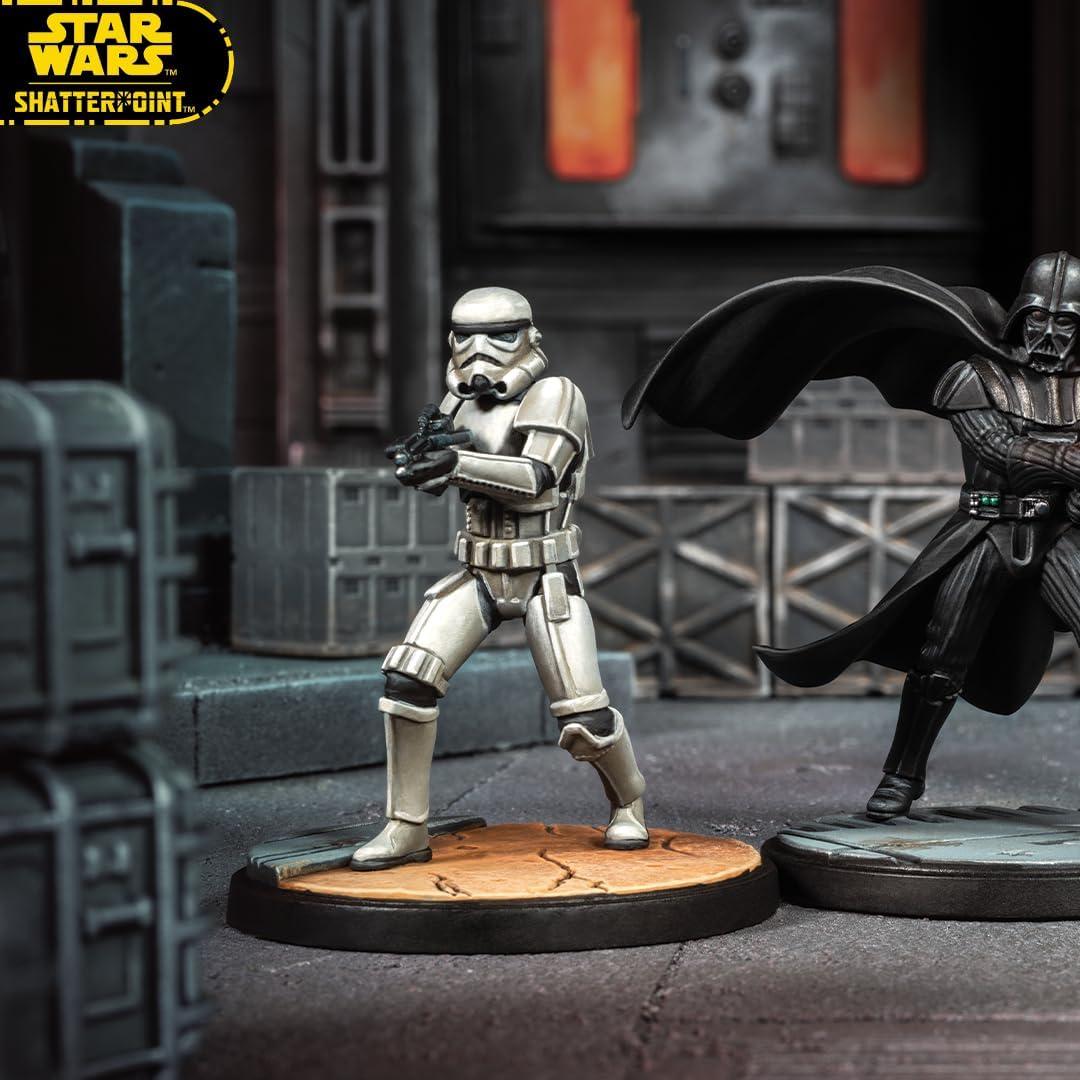 Star Wars Shatterpoint Darth Vader y Stormtroopers - Juego de Estrategia