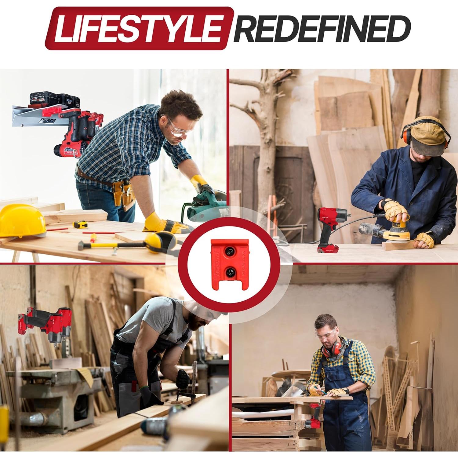 Soporte de herramientas Milwaukee M18 - Organizador 9 piezas