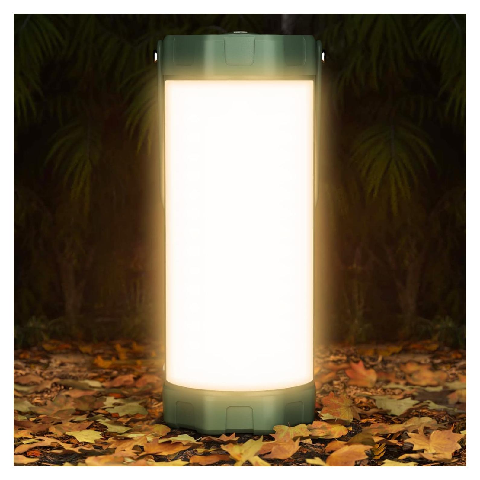 Linterna de Camping Glocusent 5000mAh 1200LM IP68 Verde