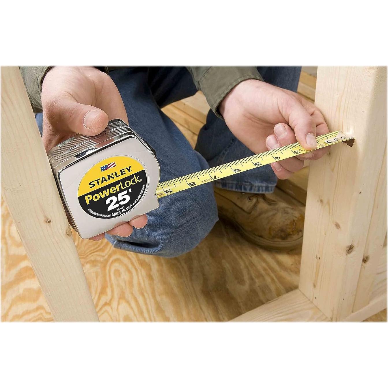 Regla Stanley Powerlock II 2.1m Amarillo Cromo