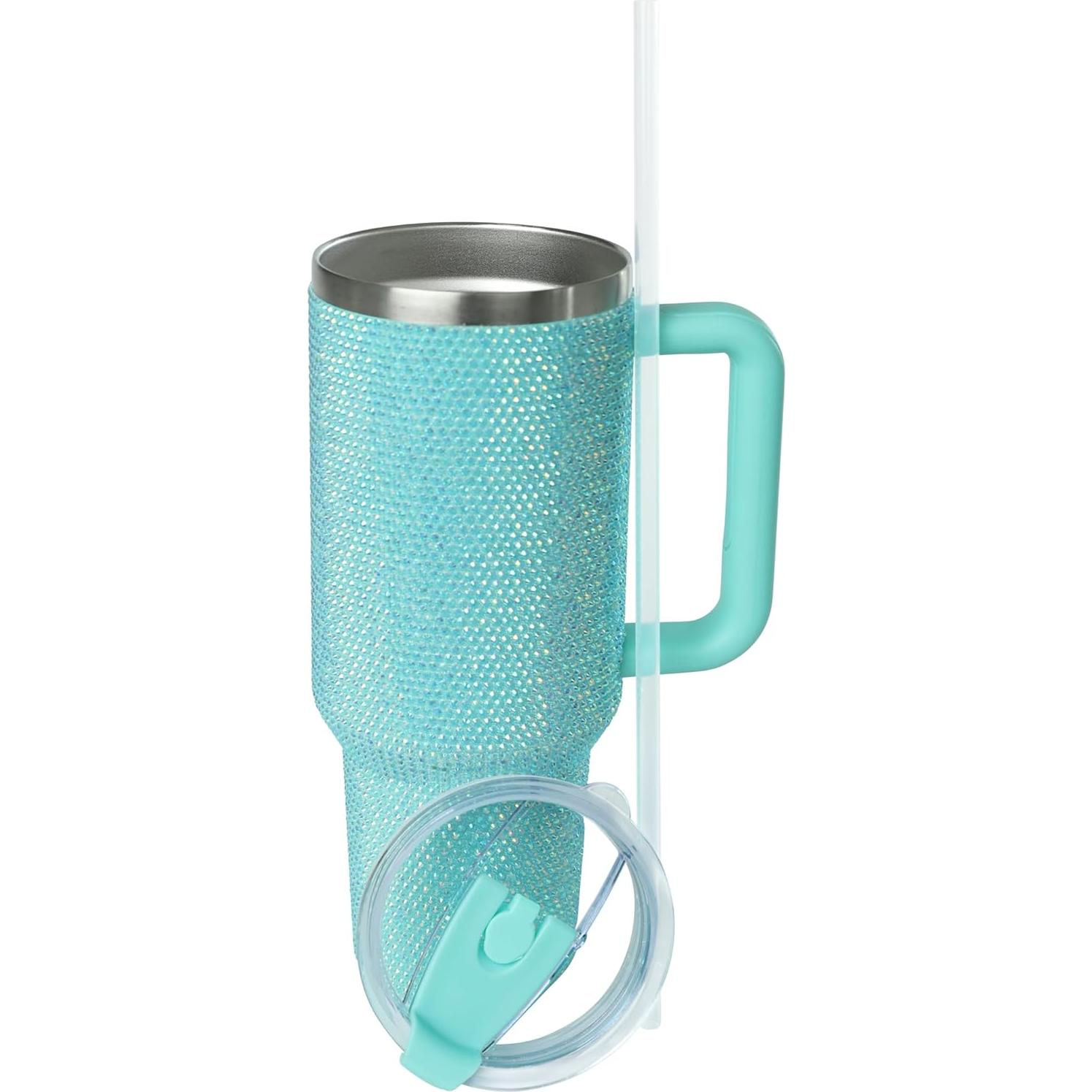 Taza de Acero Inoxidable Sip+Sea 1,18 L con Tapa y Pajilla