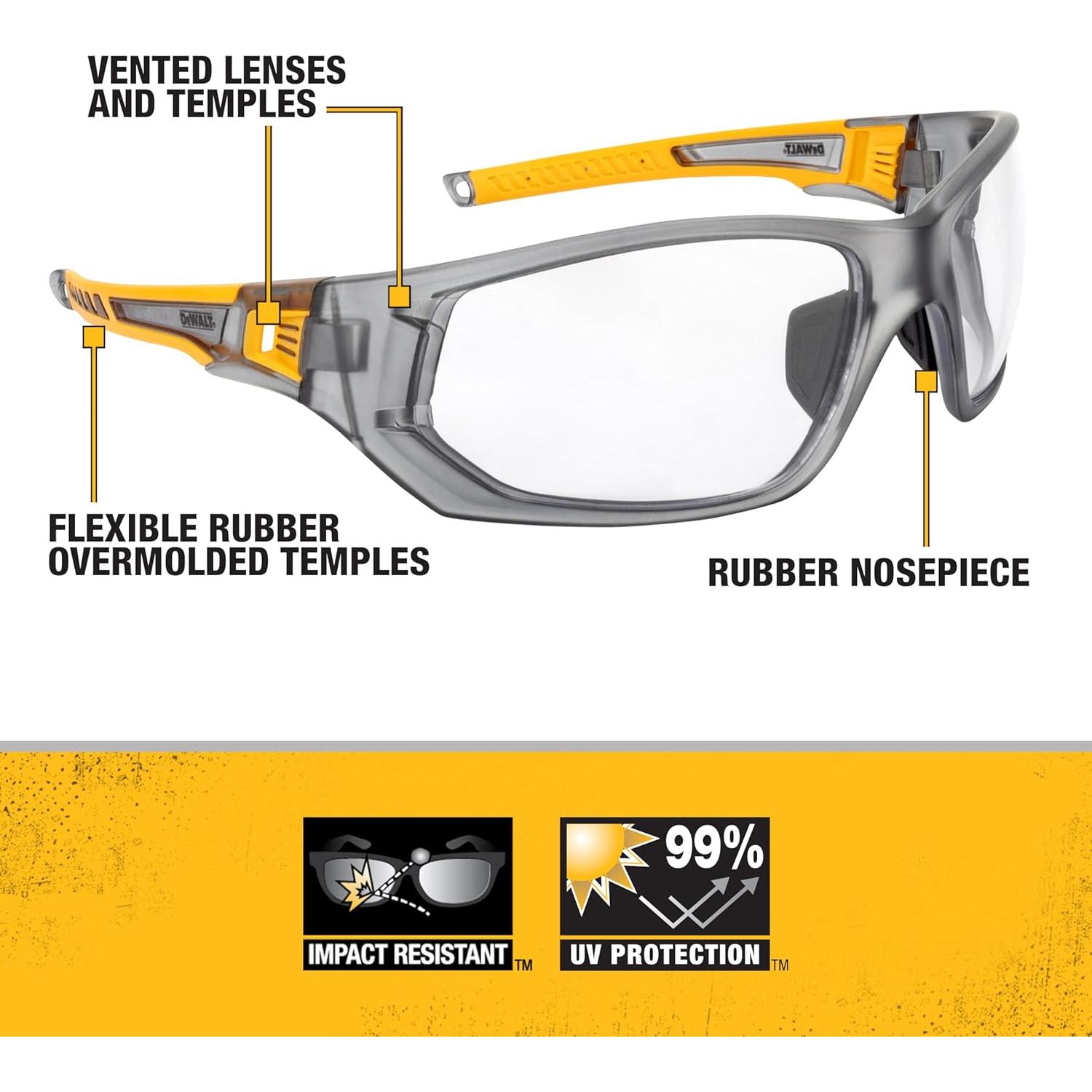 Gafas de Protección DEWALT DPG112 Unisex con Ventilación