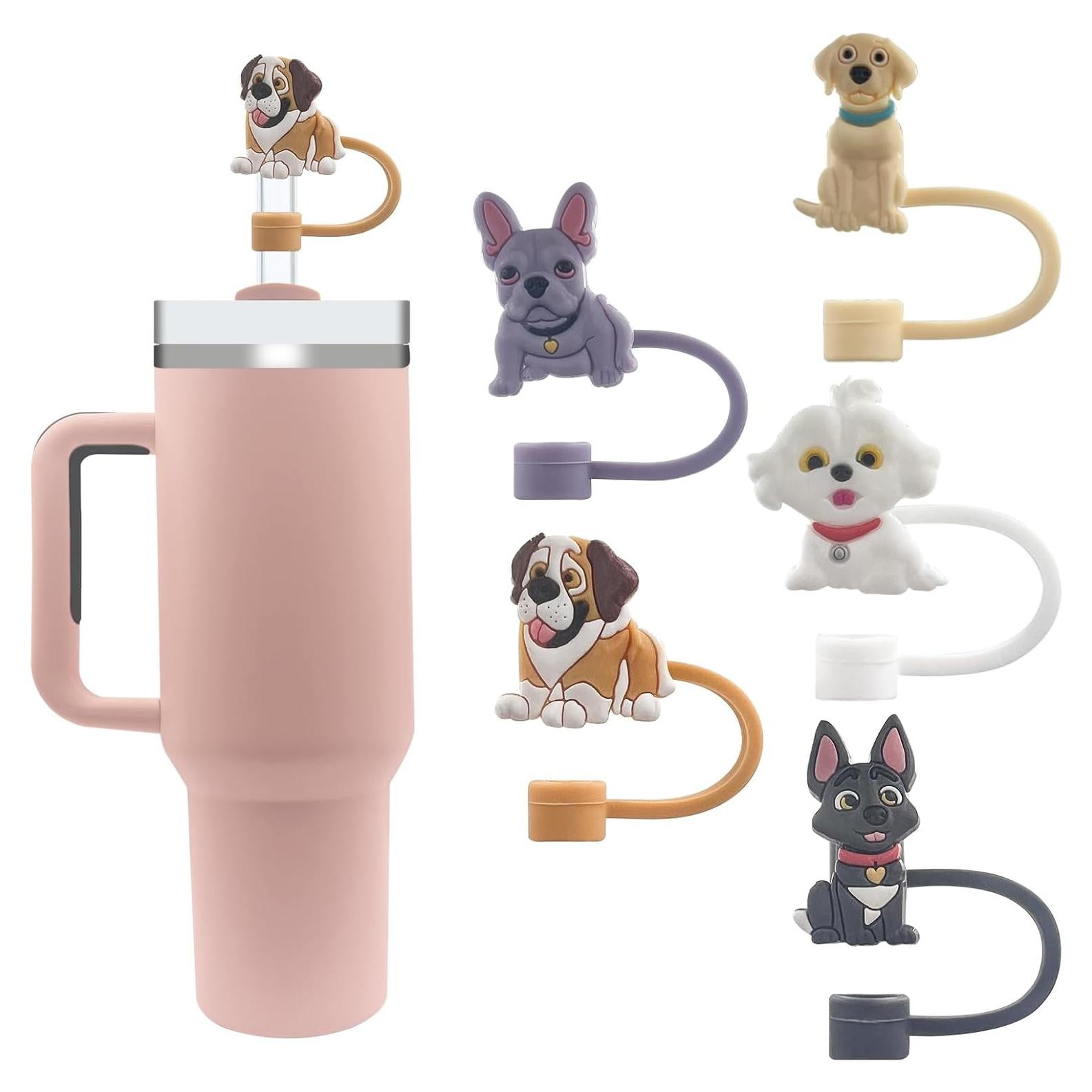 5 Tapas de Silicona Velaco para Pajitas 10mm a Prueba de Polvo