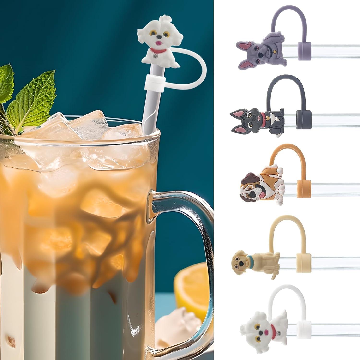 5 Tapas de Silicona Velaco para Pajitas 10mm a Prueba de Polvo