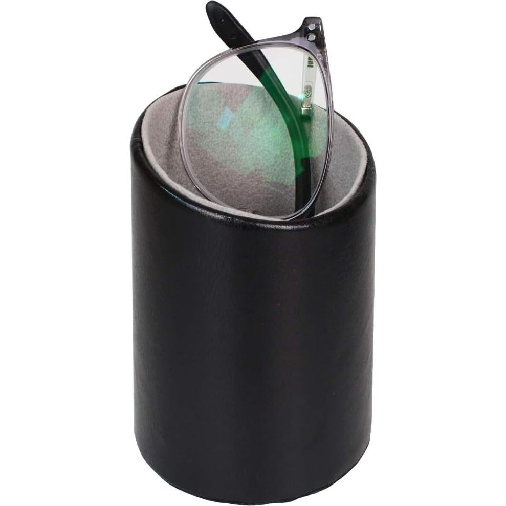 Soporte para Gafas Bleiou de Cuero PU Negro para Escritorio