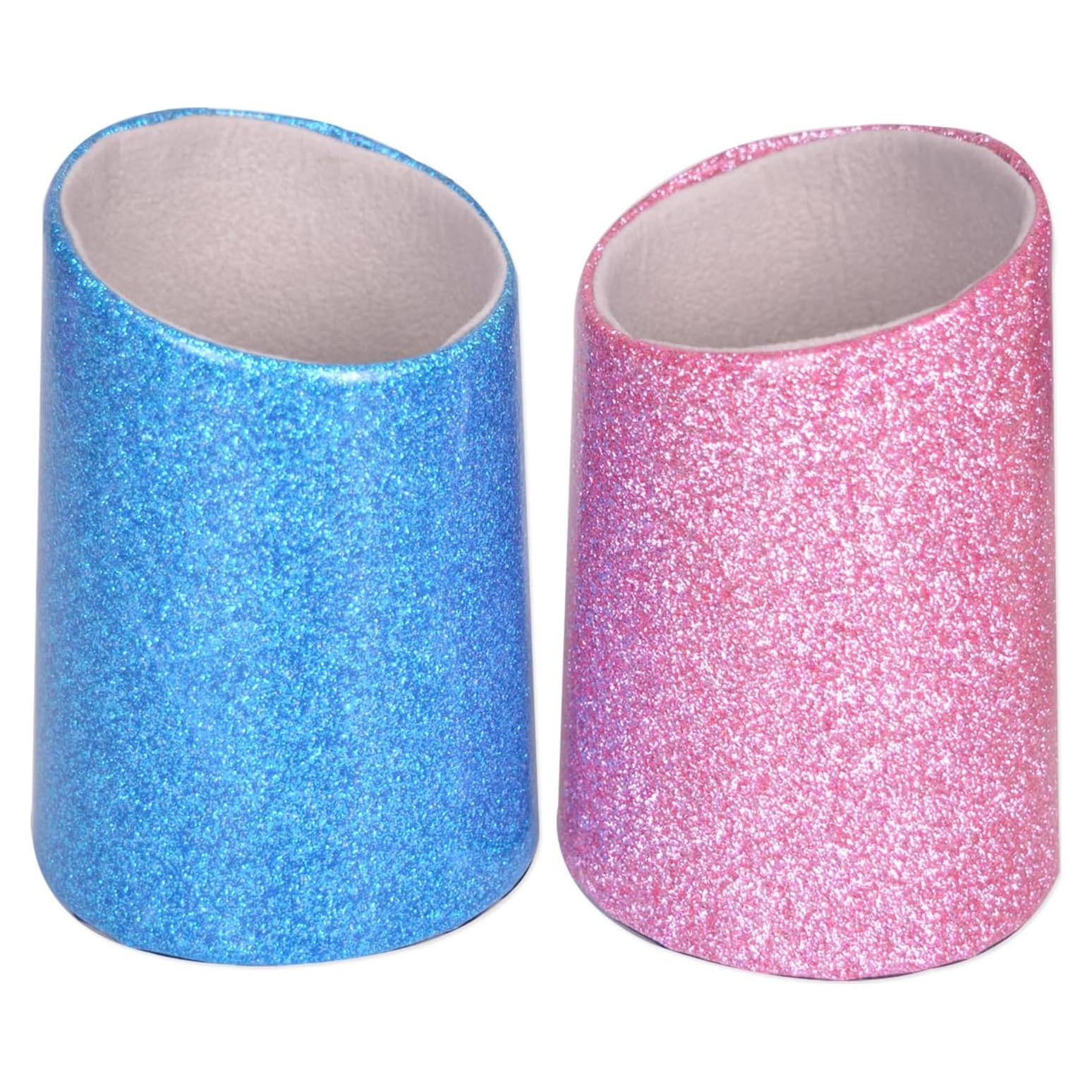 Soporte para Gafas Bleiou 2 Paquetes Cuero PU Rosa y Azul