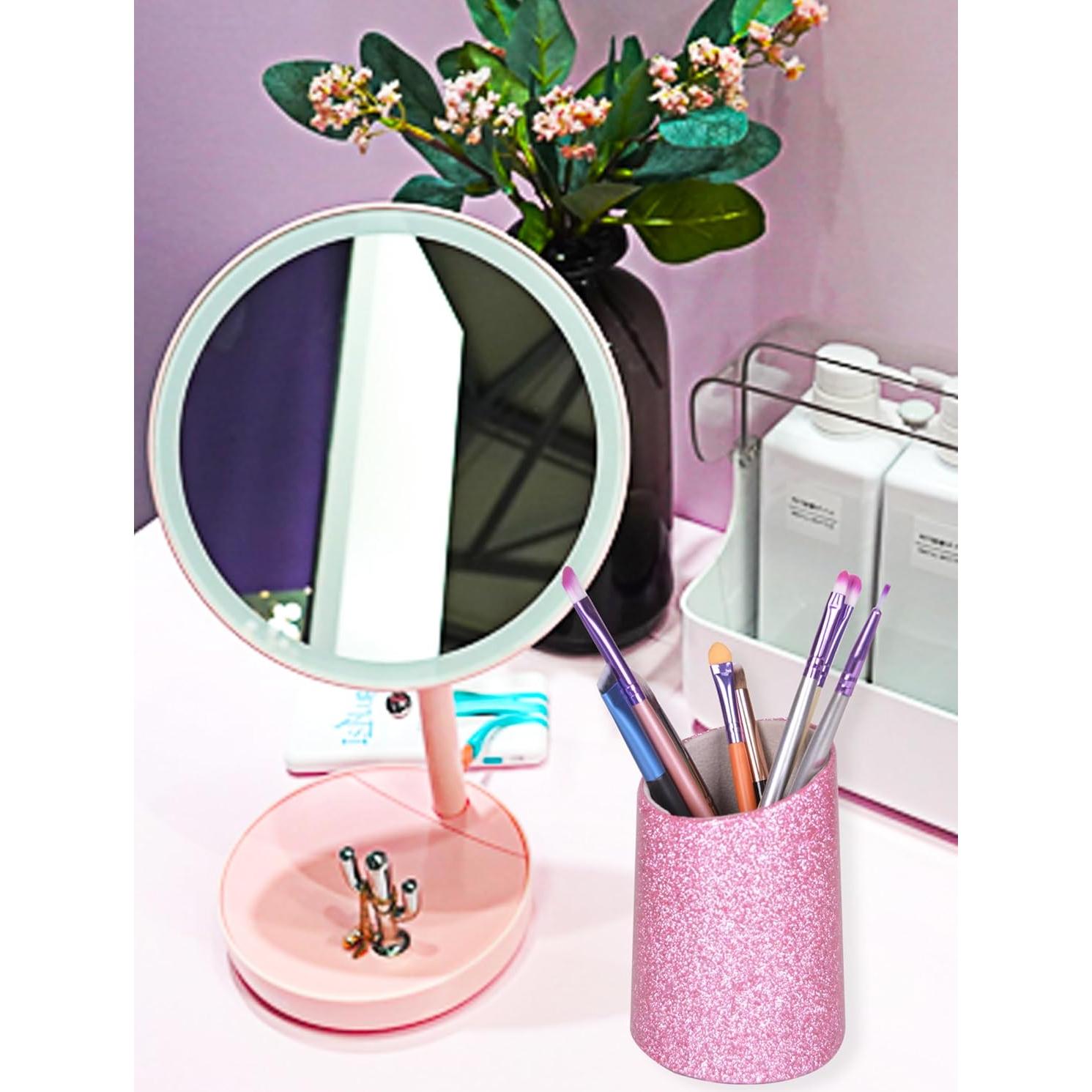 Soporte para Gafas Bleiou 2 Paquetes Cuero PU Rosa y Azul