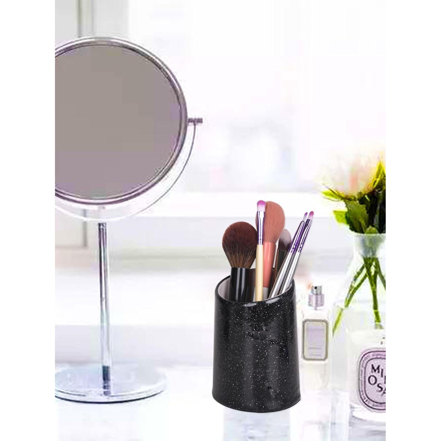 Soporte para Gafas Bleiou de Cuero PU Negro Brillante