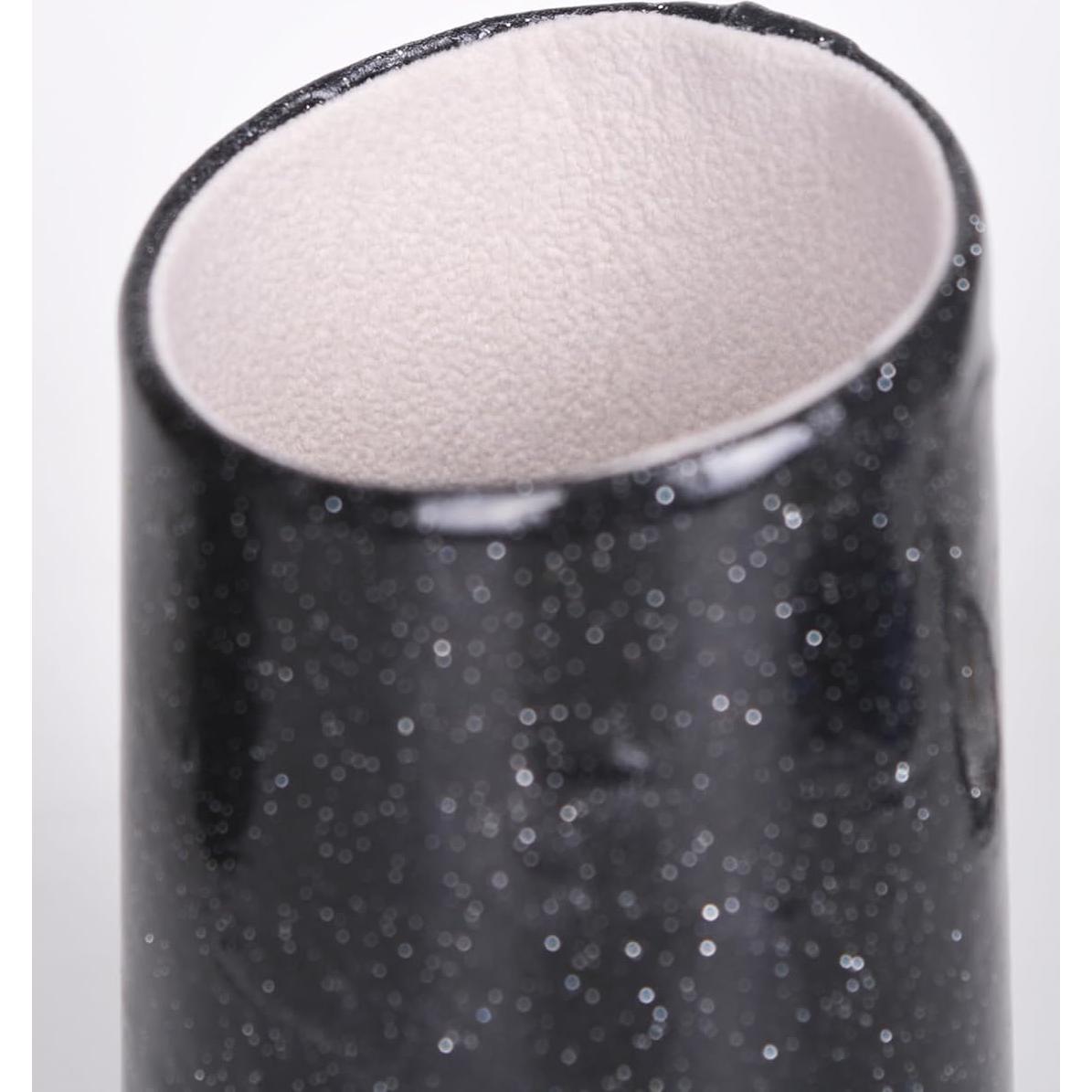 Soporte para Gafas Bleiou de Cuero PU Negro Brillante