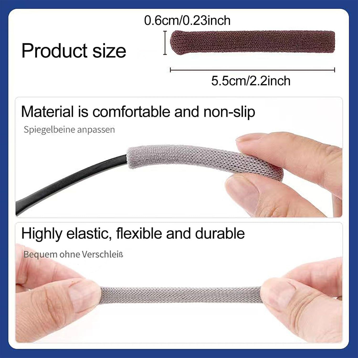 Cojín Antideslizante para Orejas de Gafas Fusanwin - 3 Pares